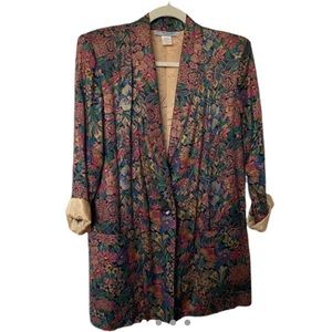 vintage floral blazer